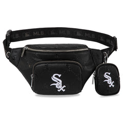 MLB-SX20-320  MLB Chicago White Sox Team Fanny Pack Belt Sling Bag