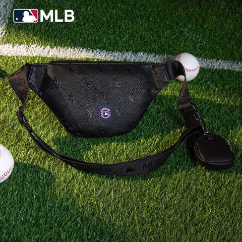 MLB-SX20-320  MLB Chicago White Sox Team Fanny Pack Belt Sling Bag