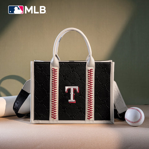 MLB-TX100-100   MLB Texas Rangers Team Whipstitch Tote/Crossbody