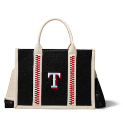 MLB-TX100-100   MLB Texas Rangers Team Whipstitch Tote/Crossbody