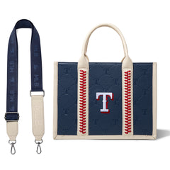 MLB-TX100-100   MLB Texas Rangers Team Whipstitch Tote/Crossbody