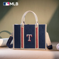 MLB-TX100-100   MLB Texas Rangers Team Whipstitch Tote/Crossbody