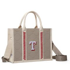 MLB-TX100-100   MLB Texas Rangers Team Whipstitch Tote/Crossbody