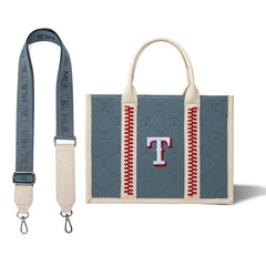 MLB-TX100-100   MLB Texas Rangers Team Whipstitch Tote/Crossbody