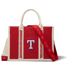 MLB-TX100-100   MLB Texas Rangers Team Whipstitch Tote/Crossbody