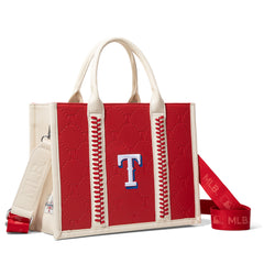 MLB-TX100-100   MLB Texas Rangers Team Whipstitch Tote/Crossbody