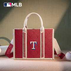 MLB-TX100-100   MLB Texas Rangers Team Whipstitch Tote/Crossbody