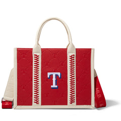 MLB-TX100-100   MLB Texas Rangers Team Whipstitch Tote/Crossbody