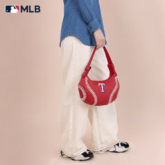 MLB-TX101  MLB Texas Rangers Team Hobo Bag/Shoulder Bag