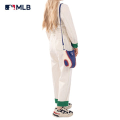 MLB-TX105  MLB Texas Rangers Team Baseball Stitch Crossbody - Blue