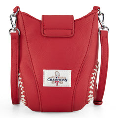 MLB-TX105  MLB Texas Rangers Team Baseball Stitch Crossbody -Red