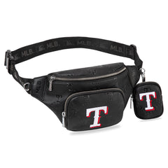 MLB-TX20-320 MLB Texas Rangers Team Fanny Pack Belt Sling Bag