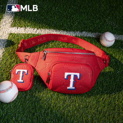 MLB-TX20-320 MLB Texas Rangers Team Fanny Pack Belt Sling Bag