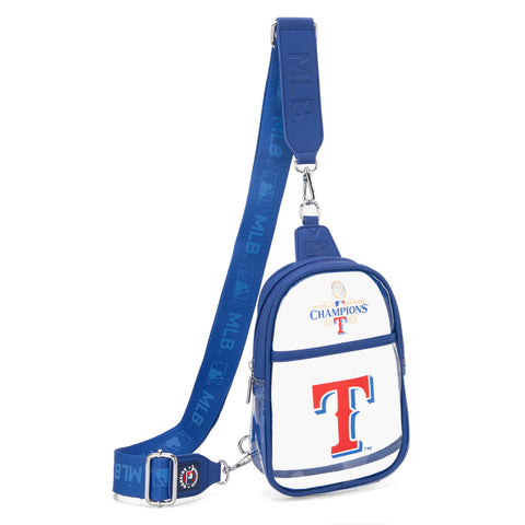 MLB-TB30-001   MLB Texas Rangers Clear Mini Sling Stadium Bag