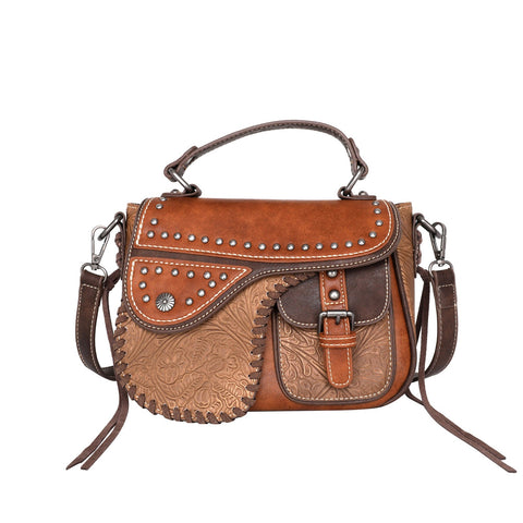 MW1007-8287 Montana West Embossed Collection Mini Satchel/Crossbody