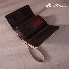 MW1256-W002 Montana West Embroidered Collection Wallet