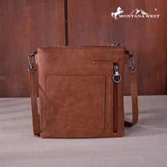 MW1259G-9360  Montana West Feather Collection Concealed Carry Crossbody