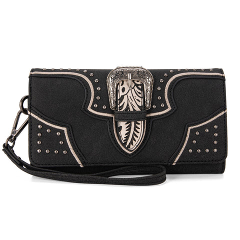 MW1282-W018 Montana West Buckle Collection Wallet