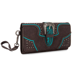 MW1282-W018 Montana West Buckle Collection Wallet