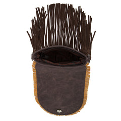 MW1291-8360 Montana West Concho Fringe Collection Saddle Bag/Crossbody