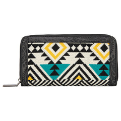 MW1292-W022  Montana West Tapestry Aztec Collection Wallet