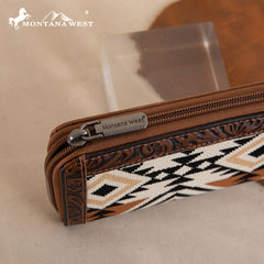 MW1292-W022  Montana West Tapestry Aztec Collection Wallet