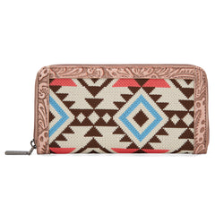 MW1292-W022  Montana West Tapestry Aztec Collection Wallet