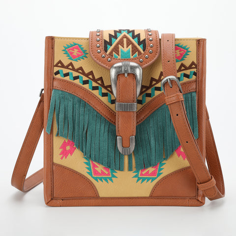 MW1294-9361  Montana West Buckle Collection Crossbody Bag