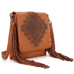 MW1299G-9360 Montana West Tooled Fringe Collection Concealed Carry Crossbody