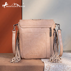 MW1299G-9360 Montana West Tooled Fringe Collection Concealed Carry Crossbody