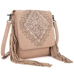 MW1299G-9360 Montana West Tooled Fringe Collection Concealed Carry Crossbody