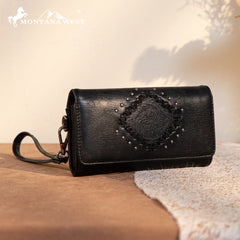 MW1299-W002 Montana West Tooled Collection Wallet