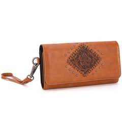 MW1299-W002 Montana West Tooled Collection Wallet