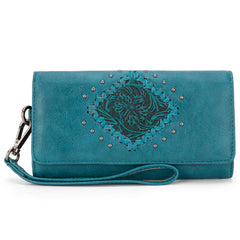 MW1299-W002 Montana West Tooled Collection Wallet