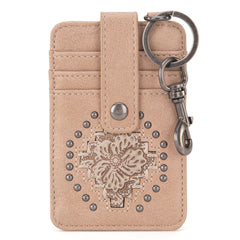 MW1299-W007  Montana West  Tooled Collection Mini Key Ring Card Case