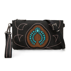 MW1302-181 Montana West Concho Collection Crossbody/Wristlet