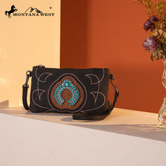 MW1302-181 Montana West Concho Collection Crossbody/Wristlet