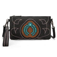 MW1302-181 Montana West Concho Collection Crossbody/Wristlet