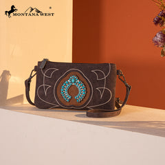 MW1302-181 Montana West Concho Collection Crossbody/Wristlet