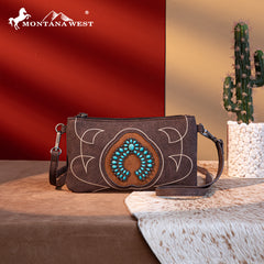 MW1302-181 Montana West Concho Collection Crossbody/Wristlet