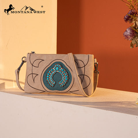 MW1302-181 Montana West Concho Collection Crossbody/Wristlet