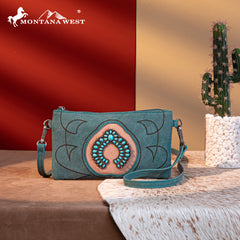 MW1302-181 Montana West Concho Collection Crossbody/Wristlet