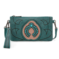 MW1302-181 Montana West Concho Collection Crossbody/Wristlet