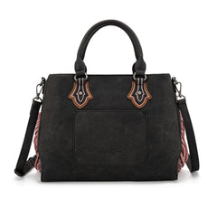 MW1302-8322 Montana West Concho Fringe Tote/Crossbody