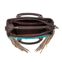 MW1302-8322 Montana West Concho Fringe Tote/Crossbody