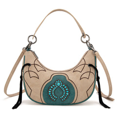 MW1302-919  Montana West Concho Collection Crescent Crossbody Bag