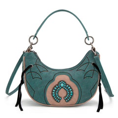 MW1302-919  Montana West Concho Collection Crescent Crossbody Bag