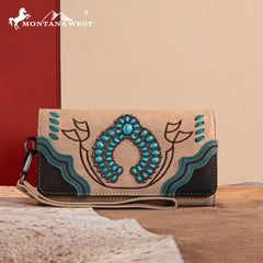 MW1302-W002 Montana West Concho Collection Wallet