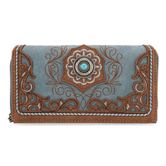 MW1307-W010 Montana West Embroidered Concho Collection Wallet