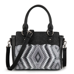 MW1308-9360  Montana West Tooled Aztec Collection Tote/Crossbody